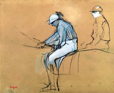 jokeyler by Edgar Degas