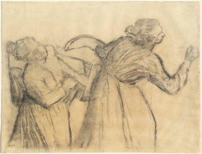 Çamaşır Taşıma Keten by Edgar Degas