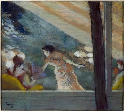 Büyükelçilere kafe konseri by Edgar Degas