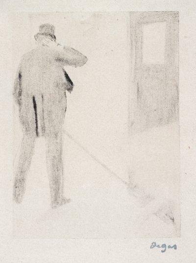 Ludovic Halévy Perde Arkası, 1880-83 dolayları (tek tip) by Edgar Degas
