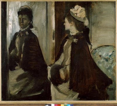 Aynada Madam Jeantaud by Edgar Degas