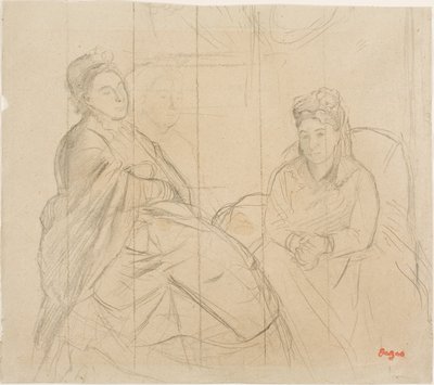 Madam Lisle ve Madam Loubens by Edgar Degas