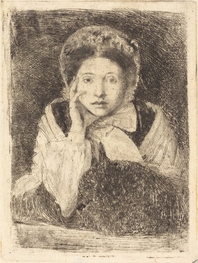 Marguerite De Gas, Sanatçının Kızkardeşi by Edgar Degas
