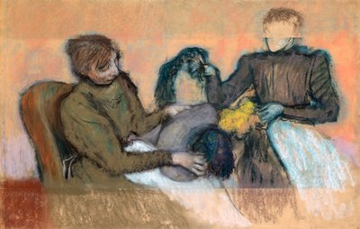 Şapka Döşenen Milliner, 1898 by Edgar Degas