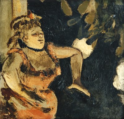 Büyükelçilerde Bayan Becat; Bayan Becat Büyükelçilere, c. 1875-1877 by Edgar Degas