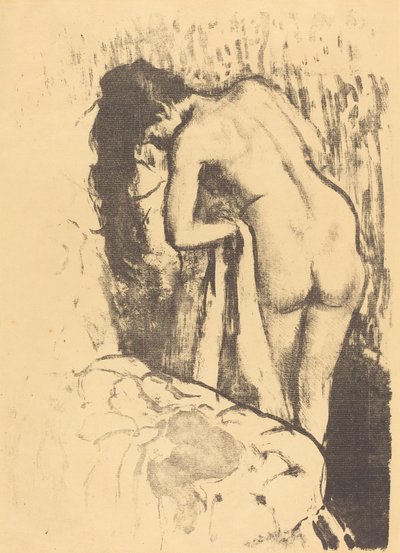 Çıplak Kadın Ayakta, Kendini Kurutuyor (Femme nue debout, a toilette) by Edgar Degas