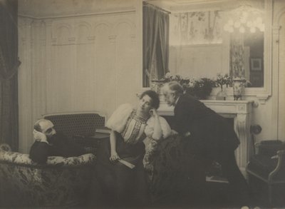 Paul Poujaud, Mme. Arthur Fontaine ve Degas, 1895. by Edgar Degas