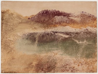 Paysage Roux, c.1890 (kağıt üzerinde monotip) by Edgar Degas