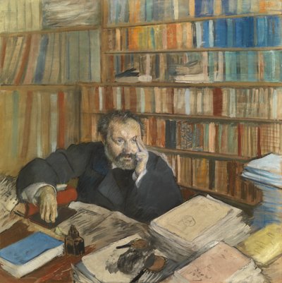 Edmond Duranty'nin Portresi by Edgar Degas