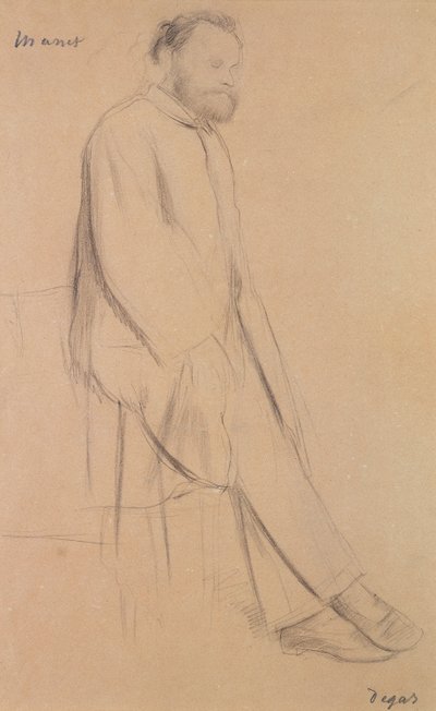 Edouard Manet'nin Portresi (1832-83) by Edgar Degas