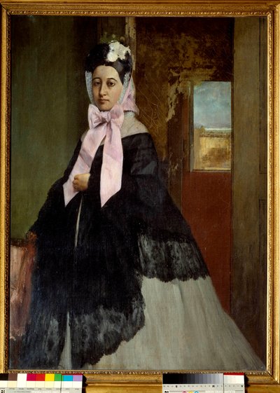 Therese Degas'ın portresi, ressamın kız kardeşi Resim tablosu Edgar Degas (1834-1917) 1863 Güneş. 0,89 x 0,67 m Paris, Orsay Müzesi by Edgar Degas