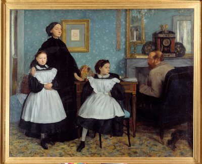 Bellelli ailesinin portresi Ressam amcaları Bellelli ile Toskana'da birkaç ay geçirdi - Resim Edgar Degas (1834-1917) by Edgar Degas