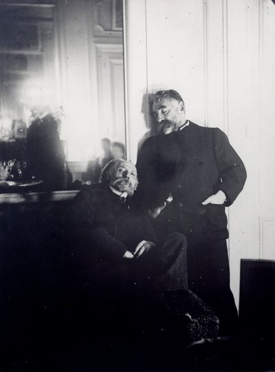 Şair Stephane Mallarme (1842-1898) ve ressam Auguste Renoir