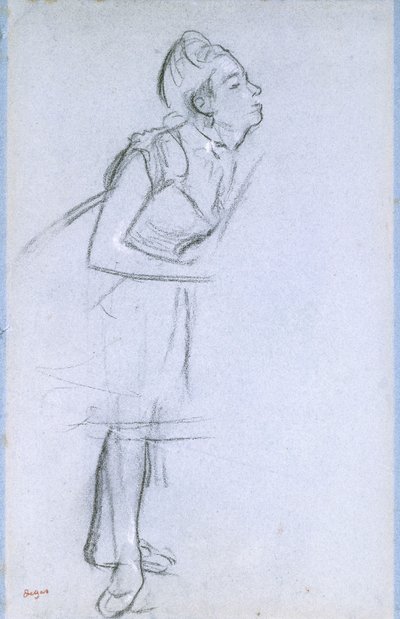 Bir Dansçının Profili, by Edgar Degas