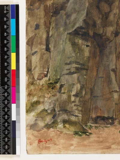1917'den önce Bagnoles-De-L"Orne'daki Kayalar by Edgar Degas