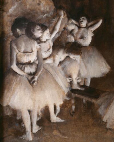 Sahnede bir bale provası by Edgar Degas