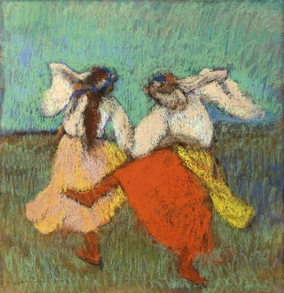 Rus Dansçılar (Danseuses Russes) par Degas, Edgar (1834-1917). Kağıt üzerine pastel, ebat : 63x60,8, yaklaşık 1899, Özel Koleksiyon by Edgar Degas