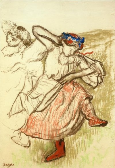 Rus dansçılar by Edgar Degas