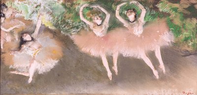 Bale sahnesi, 1879 dolayları by Edgar Degas