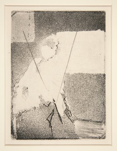 Bone ve Şallı Oturan Kadın by Edgar Degas