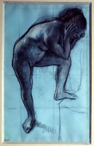 Ayakta çıplak kadın Pastel ve kömür, Edgar Degas (1834-1917) 1883 Güneş. 0,49x0,3 m Paris, Orsay Müzesi by Edgar Degas