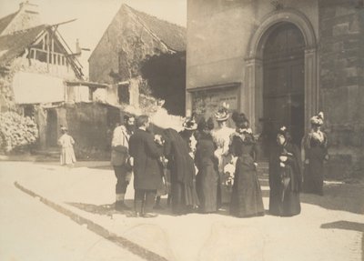 Sokak Sahnesi, La-Queue-en-Brie Val-de-Marne, ca. 1896. by Edgar Degas