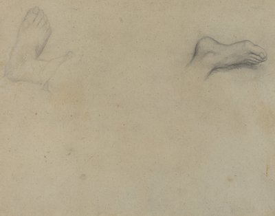 Ayak Çalışmaları [verso], 1855. by Edgar Degas