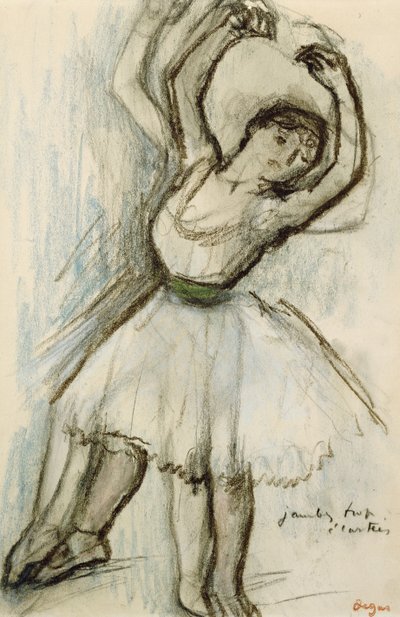 Bir Dansçının Çalışması by Edgar Degas