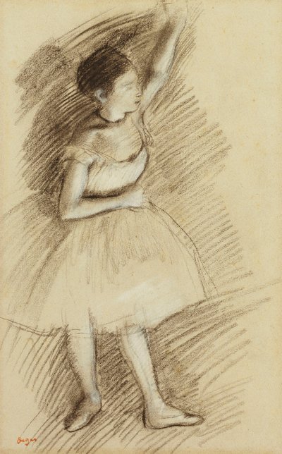 Dansçı Çalışması; Dansçının çalışması by Edgar Degas