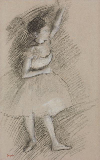 Dansçı Çalışması; Bir Dansçının İncelenmesi, 1873-1874 by Edgar Degas