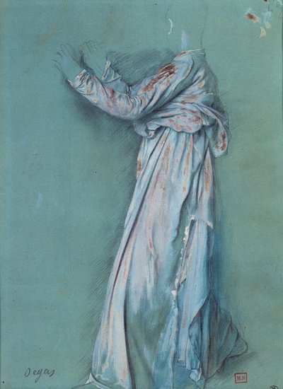 “Semiramis” için bir kadın drape çalışması (yaklaşık 1860 - 62). Edgar Degas