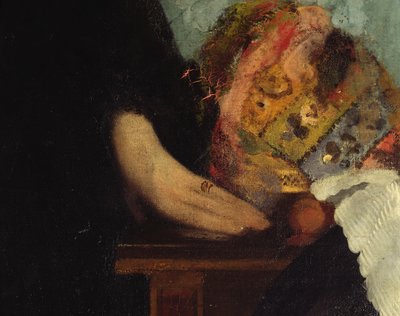 Bellelli Ailesi, eller detayı, 1858-67 tuval üzerine yağlı boya 16122 detayı by Edgar Degas