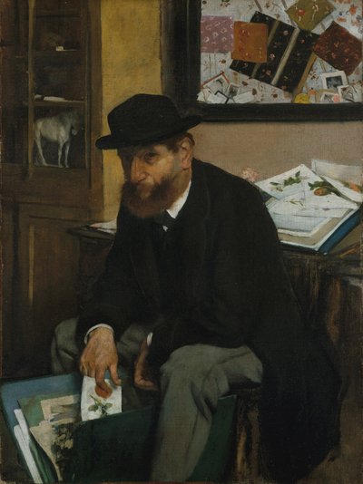 Baskı Koleksiyoncusu, 1866 by Edgar Degas