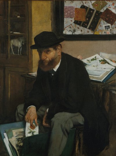 Baskı Koleksiyoncusu, 1866. by Edgar Degas