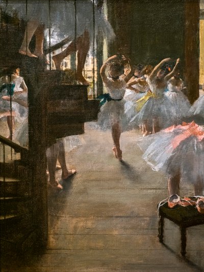Dans Sınıfı (detay). 1873. Tuval üzerine yağlı boya. by Edgar Degas