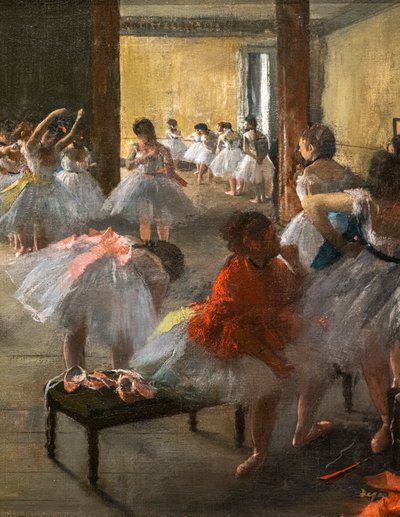 Dans Sınıfı (detay). 1873. Tuval üzerine yağlı boya. by Edgar Degas
