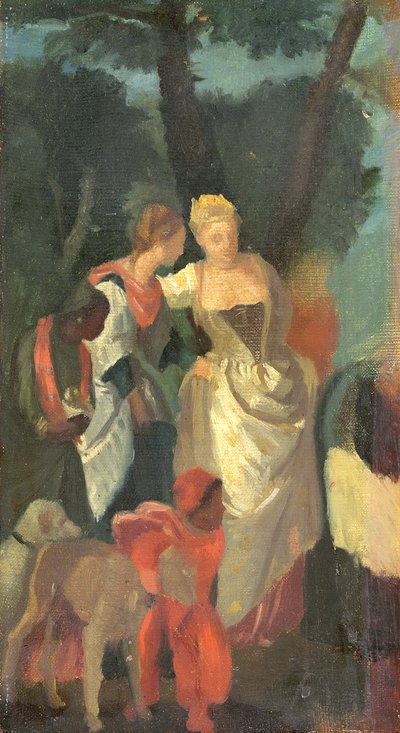 Musa'nın Bulunuşu, Veronese'nin bir tablosundan sonra, 1860'ların sonlarında by Edgar Degas