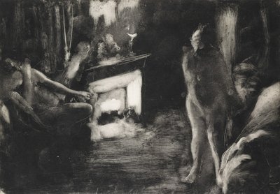 Ocakbaşı, ca. 1876-77. by Edgar Degas