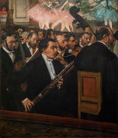Opera Orkestrası. 1870. Tuval üzerine yağlı boya. by Edgar Degas