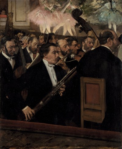 Operadaki Orkestra, c. 1870 by Edgar Degas