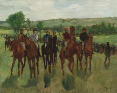 Biniciler, c. 1885. by Edgar Degas