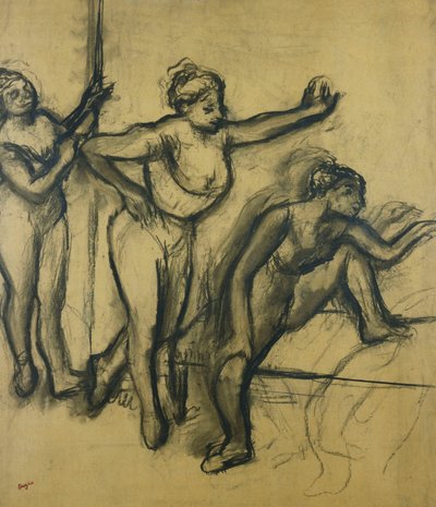Mayolu Üç Dansçı; Mayoda Üç Dansçı, 1903 by Edgar Degas