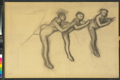 Taytlı üç dansçı, c.1895-1900 by Edgar Degas