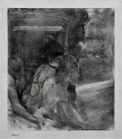 Tiyatroya. 1878 civarında. Monotype