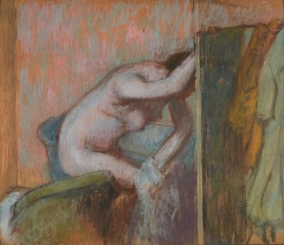 Tuvaletten Sonra Tuvalet, 1888 dolayları (karton üzerine pastel) by Edgar Degas