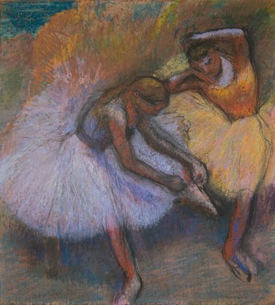iki dansçı by Edgar Degas