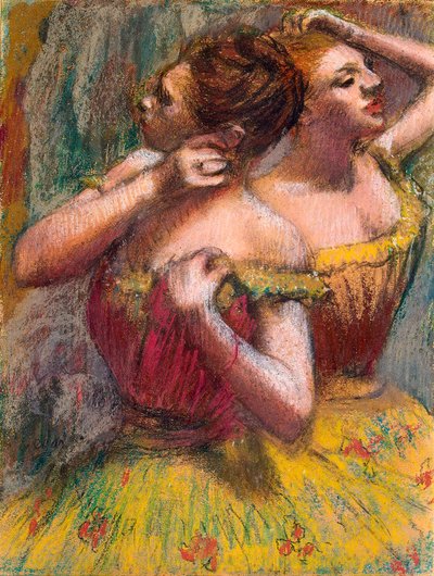 İki Dansçı, 1898-1899. by Edgar Degas