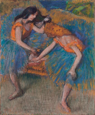 Sarı Korsajlı İki Dansçı, c.1902 by Edgar Degas