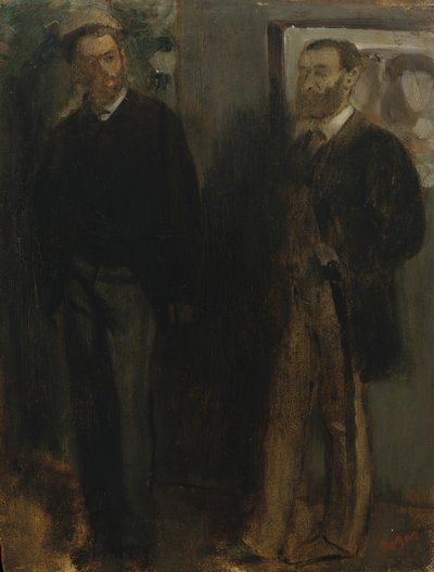 İki Adam, ca. 1865-69. by Edgar Degas