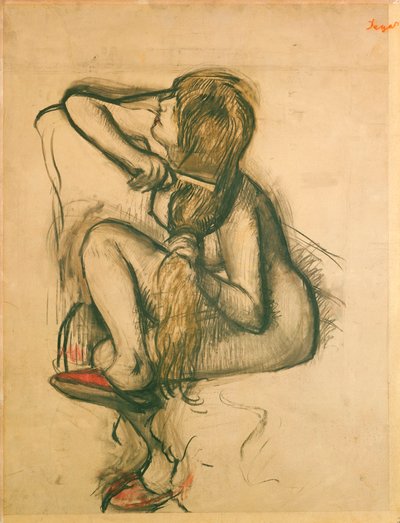 Saçını Taranan Kadın by Edgar Degas